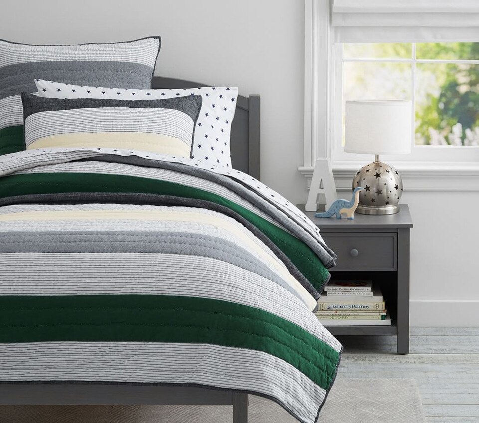 Maddox Stripe Quilt & Shams Pottery Barn Kids UK